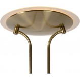 Lampa podłogowa z lampką do czytania Champion-Led Brązowa marki Lucide