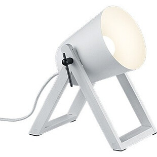 Lampa stołowa industrialna Marc Biały Mat marki Reality