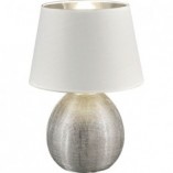 Lampa ceramiczna nowoczesna Luxor 24 Biały/Srebrny marki Reality