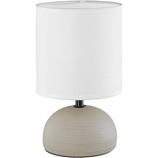 Lampa stołowa ceramiczna z abażurem Luci Biały/Cappucino marki Reality