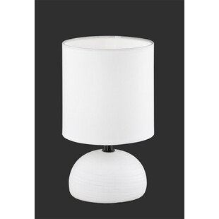 Lampa stołowa ceramiczna z abażurem Luci Biała marki Reality