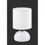 Lampa stołowa ceramiczna z abażurem Luci Biała marki Reality
