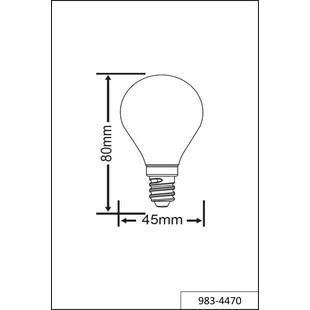 Żarówka dekoracyjna Kropla E14 4W LED Przezroczysta marki marki Trio