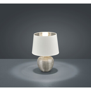 Lampa ceramiczna nowoczesna Luxor 18 Biały/Srebrny marki Reality