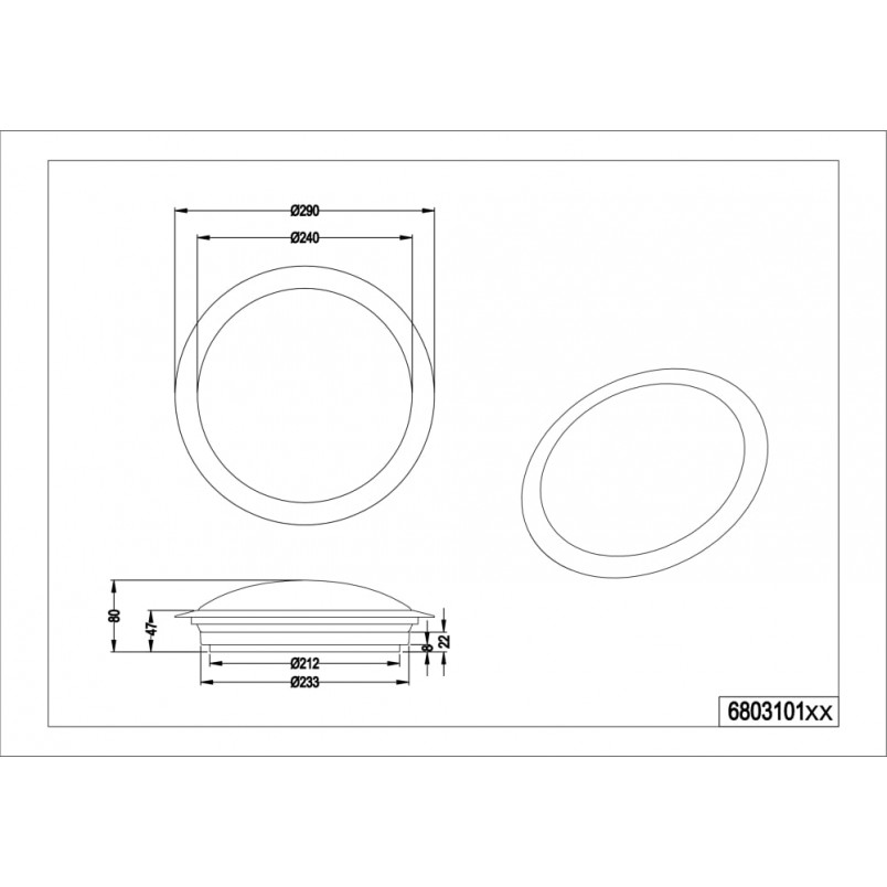 Plafon łazienkowy Umberto LED 29cm srebrny Trio