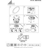 Plafon łazienkowy Umberto LED 29cm srebrny Trio