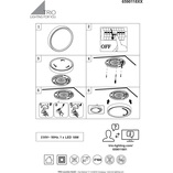 Plafon łazienkowy Clarimo 33cm LED srebrny Trio