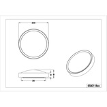 Plafon łazienkowy Clarimo 33cm LED srebrny Trio