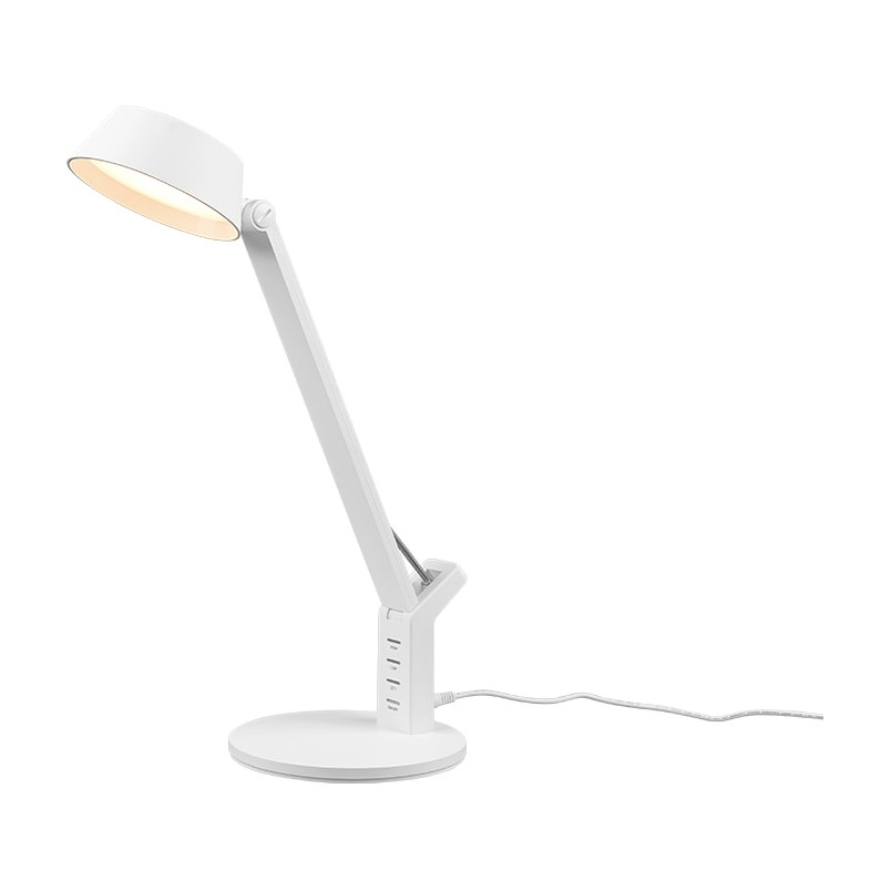 Lampa na biurko nowoczesna Ava LED biała Trio