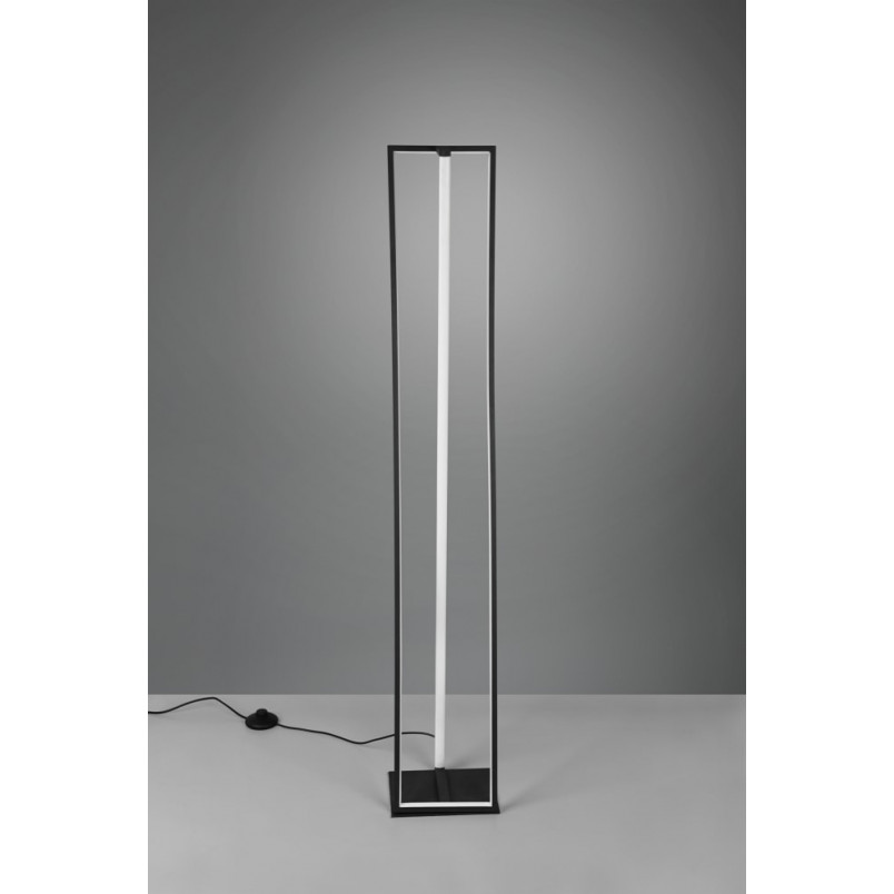 Lampa podłogowa nowoczesne Edge LED czarna Trio