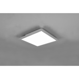 Plafon kwadratowy z pilotem i ściemniaczem Gamma LED 29x29cm tytanowy Reality