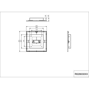 Plafon kwadratowy z pilotem i ściemniaczem Gamma LED 29x29cm tytanowy Reality