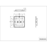 Plafon kwadratowy z pilotem i ściemniaczem Gamma LED 29x29cm tytanowy Reality