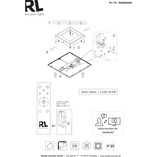 Plafon kwadratowy z pilotem i ściemniaczem Gamma LED 29x29cm tytanowy Reality