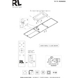 Plafon z pilotem i ściemniaczem Gamma LED 80x29cm tytanowy Reality
