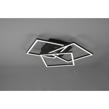 Plafon kwadratowy z pilotem i ściemniaczem Mobile LED 39cm czarny Reality