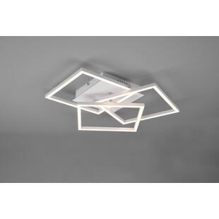 Plafon kwadratowy z pilotem i ściemniaczem Mobile LED 39cm biały Reality