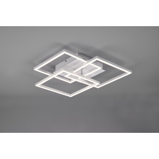 Plafon kwadratowy z pilotem i ściemniaczem Mobile LED 39cm biały Reality