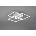 Plafon kwadratowy z pilotem i ściemniaczem Mobile LED 39cm biały Reality