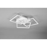 Plafon kwadratowy z pilotem i ściemniaczem Mobile LED 39cm biały Reality