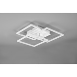 Plafon kwadratowy z pilotem i ściemniaczem Mobile LED 39cm biały Reality