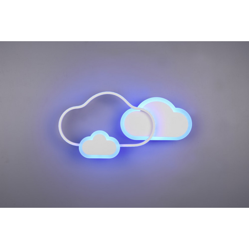 Plafon dziecięcy chmurka z pilotem Cloudy LED 52cm biały Reality