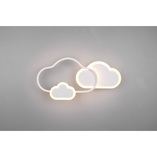 Plafon dziecięcy chmurka z pilotem Cloudy LED 52cm biały Reality