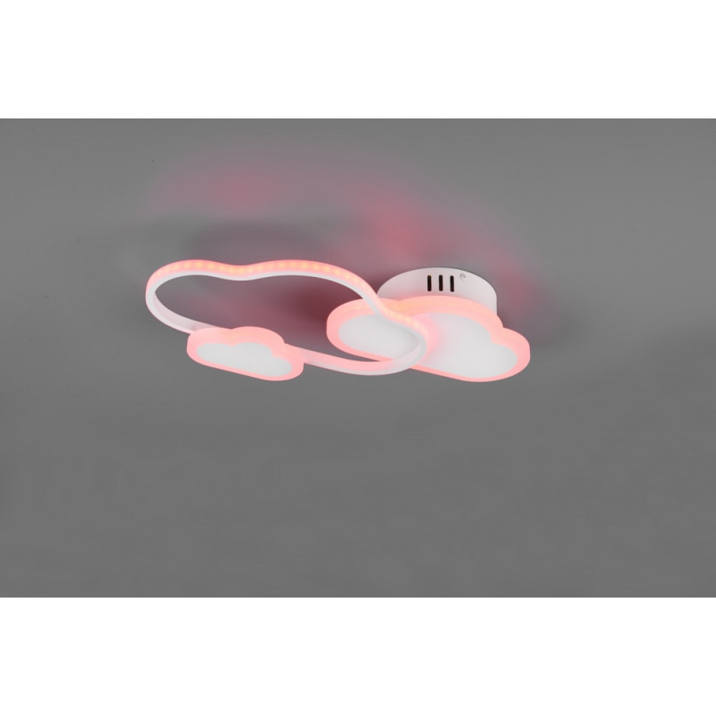 Plafon dziecięcy chmurka z pilotem Cloudy LED 52cm biały Reality