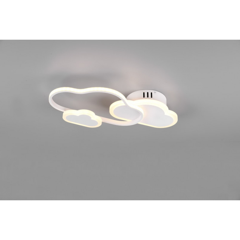 Plafon dziecięcy chmurka z pilotem Cloudy LED 52cm biały Reality