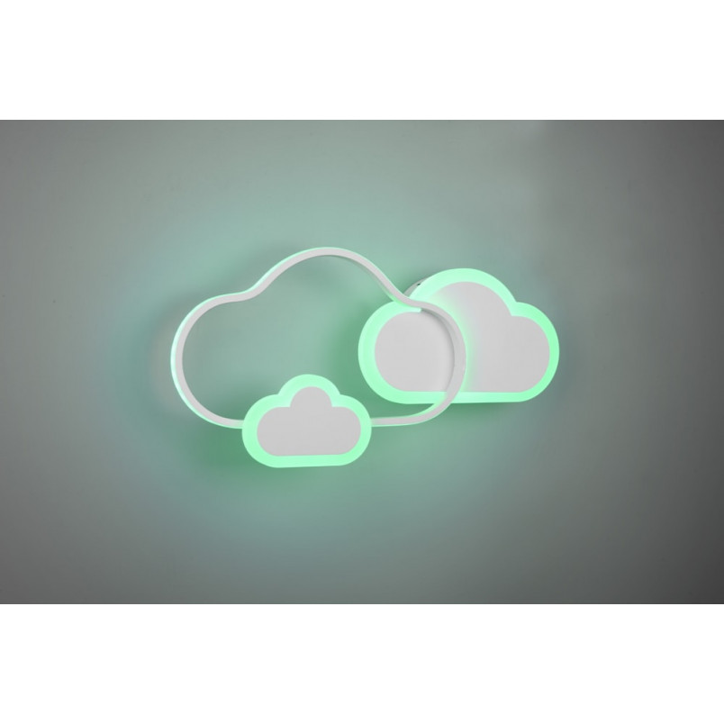 Plafon dziecięcy chmurka z pilotem Cloudy LED 52cm biały Reality