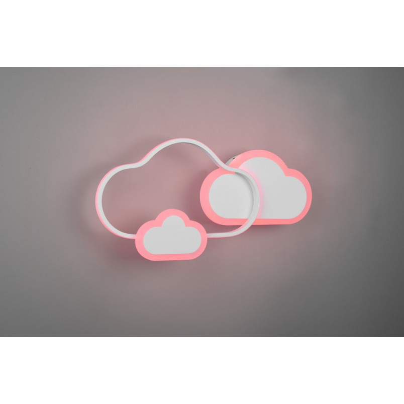Plafon dziecięcy chmurka z pilotem Cloudy LED 52cm biały Reality