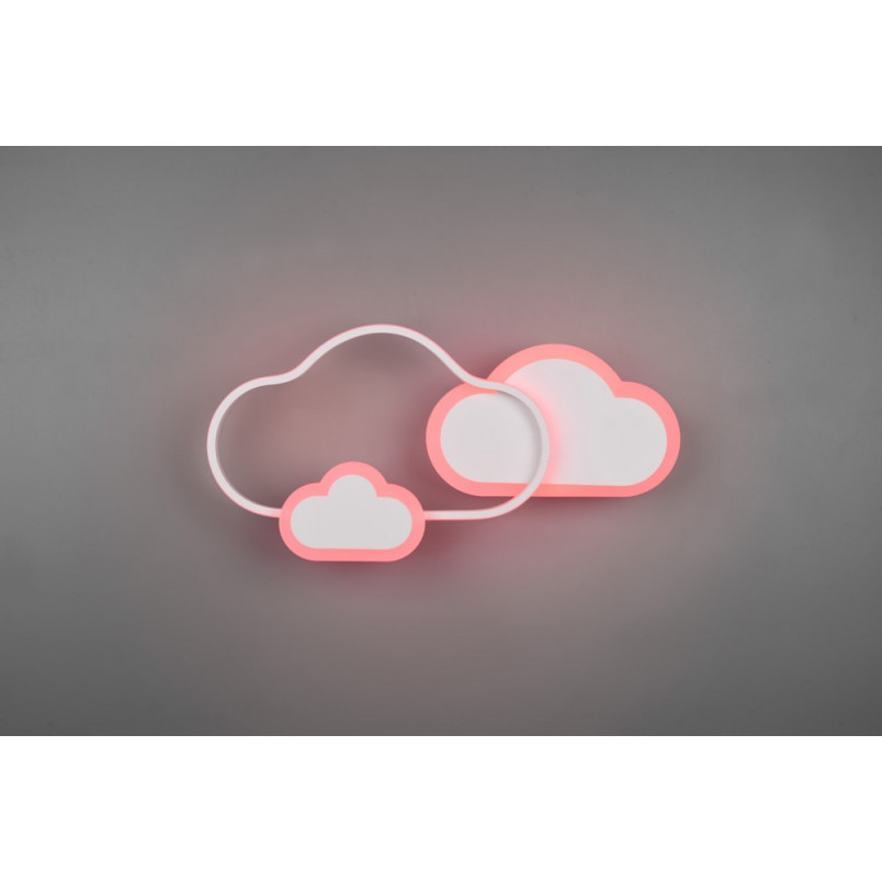Plafon dziecięcy chmurka z pilotem Cloudy LED 52cm biały Reality