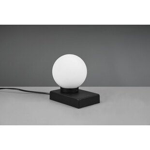 Lampa stołowa szklana kula Davi biało-czarna Reality