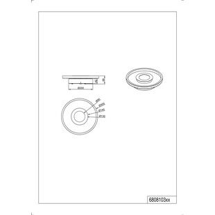 Plafon łazienkowy nowoczesny Ascari LED 30cm chrom Trio