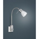 Kinkiet kontaktowy z włącznikiem Levisto LED Biały/Nikiel Mat marki Trio