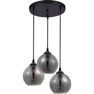 Lampa wisząca szklane kule dekoracyjne Perlage 30 czarna