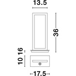 Lampa stołowa minimalistyczna Frame LED czarna