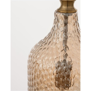 Lampa wisząca szklana dekoracyjna Tauron 19 bursztynowa