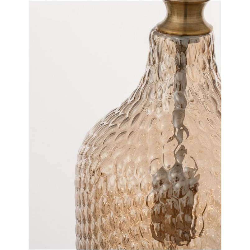 Lampa wisząca szklana dekoracyjna Tauron 19 bursztynowa