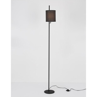 Lampa podłogowa minimalistyczna z abażurem Manaya czarna
