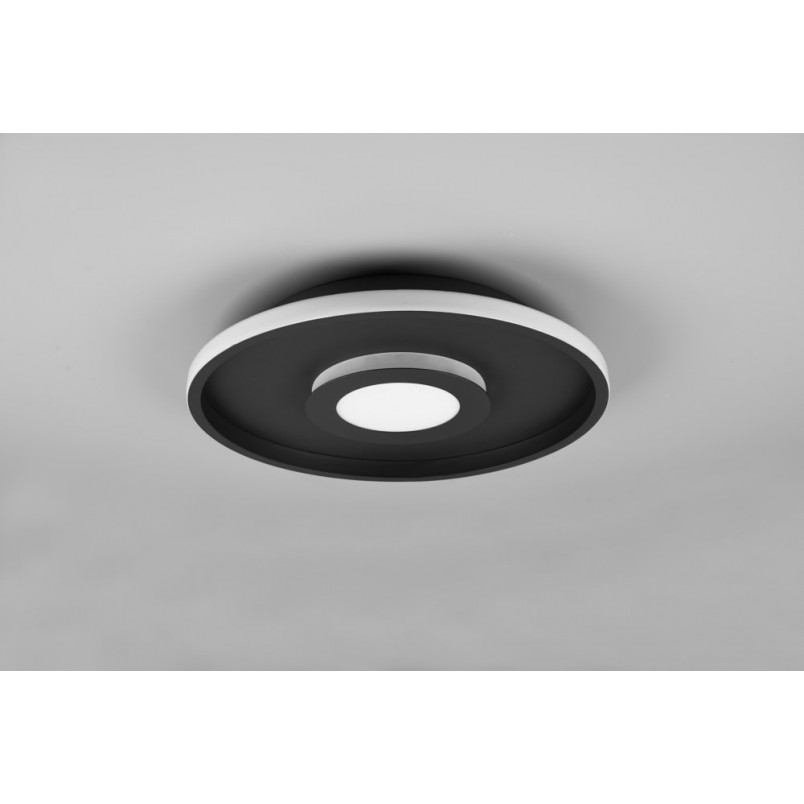 Plafon łazienkowy nowoczesny Ascari LED 40cm czarny Trio