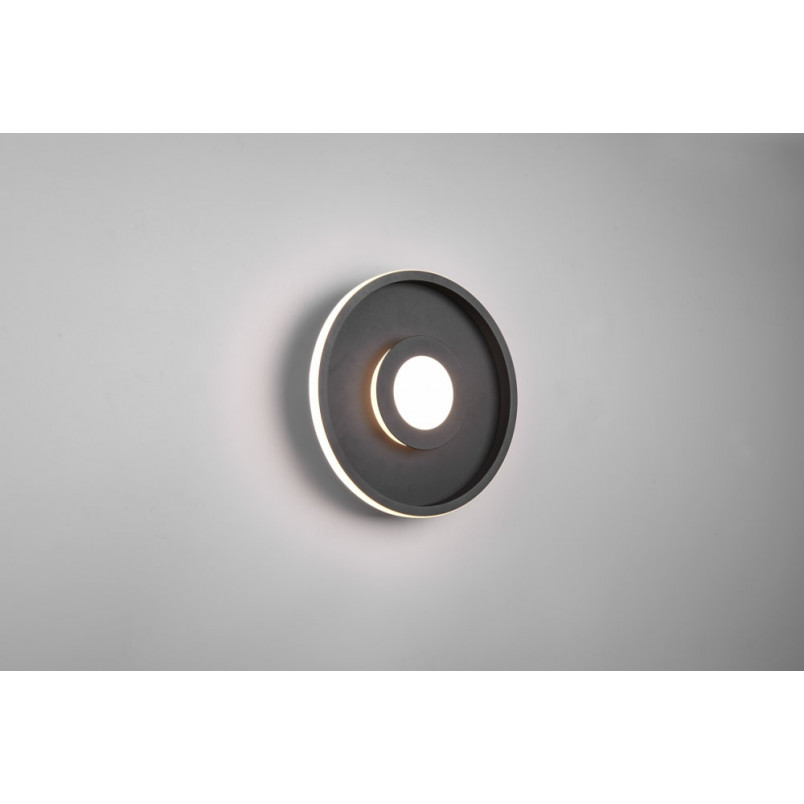 Plafon łazienkowy nowoczesny Ascari LED 30cm czarny Trio