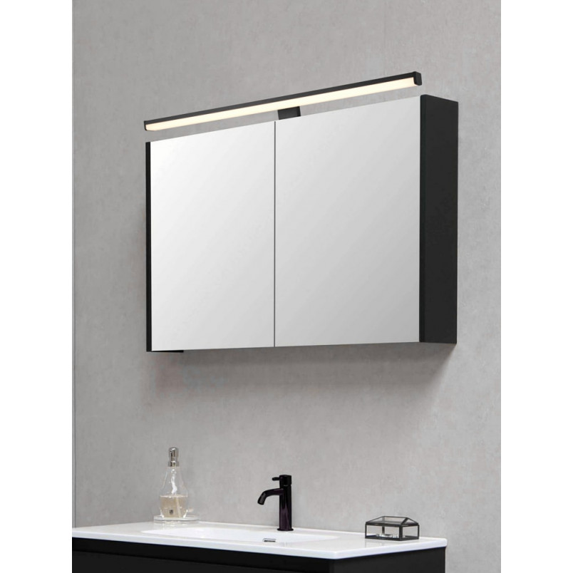 Kinkiet łazienkowy nad lustro Lino LED 60cm czarny Trio