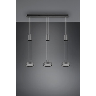 Lampa wisząca nowoczesna Franklin LED III 85cm antracyt Trio