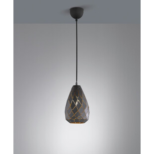 Lampa wisząca ażurowa geometryczna Onyx 15 Antracyt marki Trio