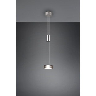Lampa wisząca nowoczesna Franklin LED 14cm nikiel mat Trio