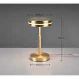 Lampa mosiężna stołowa Franklin LED Trio