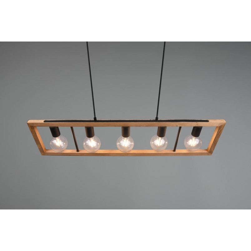 Lampa wisząca drewniana Agra V 100cm Trio