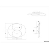 Plafon sufitowy nowoczesny Gale 60 Led Biały Mat marki Trio