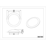 Plafon łazienkowy z pilotem i ściemniaczem Frodeno LED 35cm biały Trio